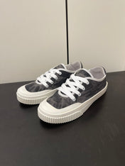 LP CLASSIC BISCUIT SNEAKER CHARCOAL CALFSKIN