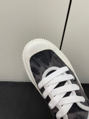 LP CLASSIC BISCUIT SNEAKER CHARCOAL CALFSKIN
