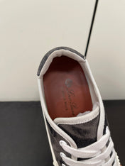 LP CLASSIC BISCUIT SNEAKER CHARCOAL CALFSKIN