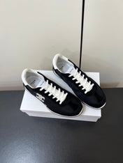 CELINE 25S RACER FORREST GUMP SNEAKERS IN BLACK MERCERIZED CALFSKIN