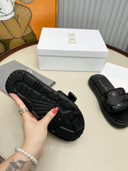 PLATFORM SLIDES 25S 50MM IN BLACK CALFSKIN AND ELECTRIC FABRIC