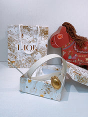 DIOR 26S BELT 25 MM IN CREAM WHITE CALFSKIN 641878