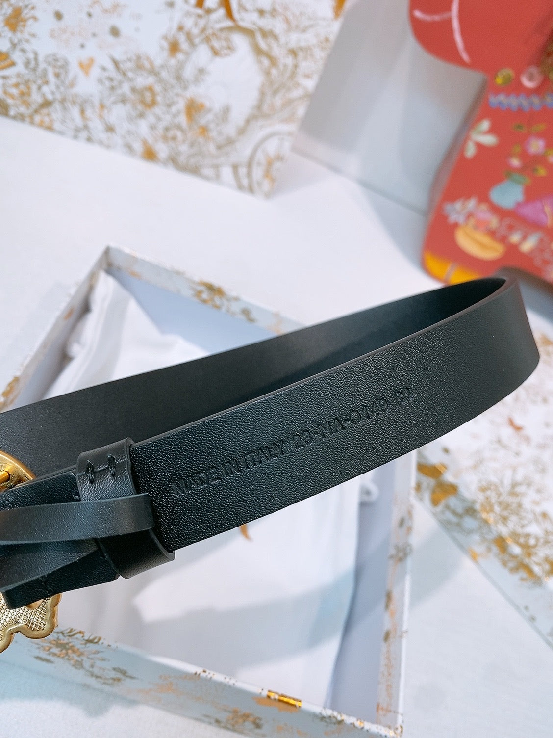 DIOR 26S BELT 25 MM IN BLACK CALFSKIN 641881