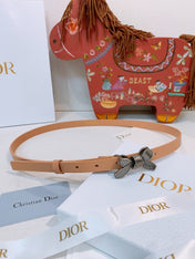 DIOR 26S BELT 15 MM IN CAMEL CALFSKIN 657714