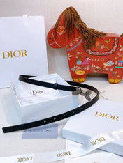 DIOR 26S BELT 15 MM IN BLACK CALFSKIN 657716
