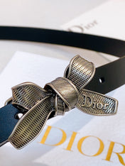 DIOR 26S BELT 15 MM IN BLACK CALFSKIN 657716