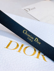 DIOR 26S BELT 15 MM IN BLACK CALFSKIN 657716