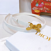 DIOR 26S BELT 15 MM IN CREAM WHITE CALFSKIN 657718