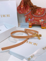 DIOR 26S BELT 15 MM IN CAMEL CALFSKIN 657719