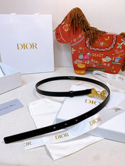 DIOR 26S BELT 15 MM IN BLACK CALFSKIN 657720