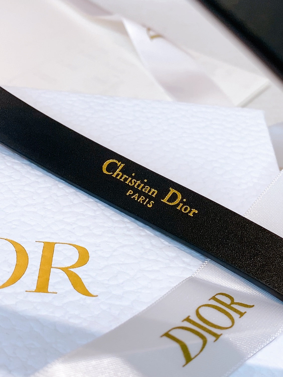 DIOR 26S BELT 15 MM IN BLACK CALFSKIN 657720