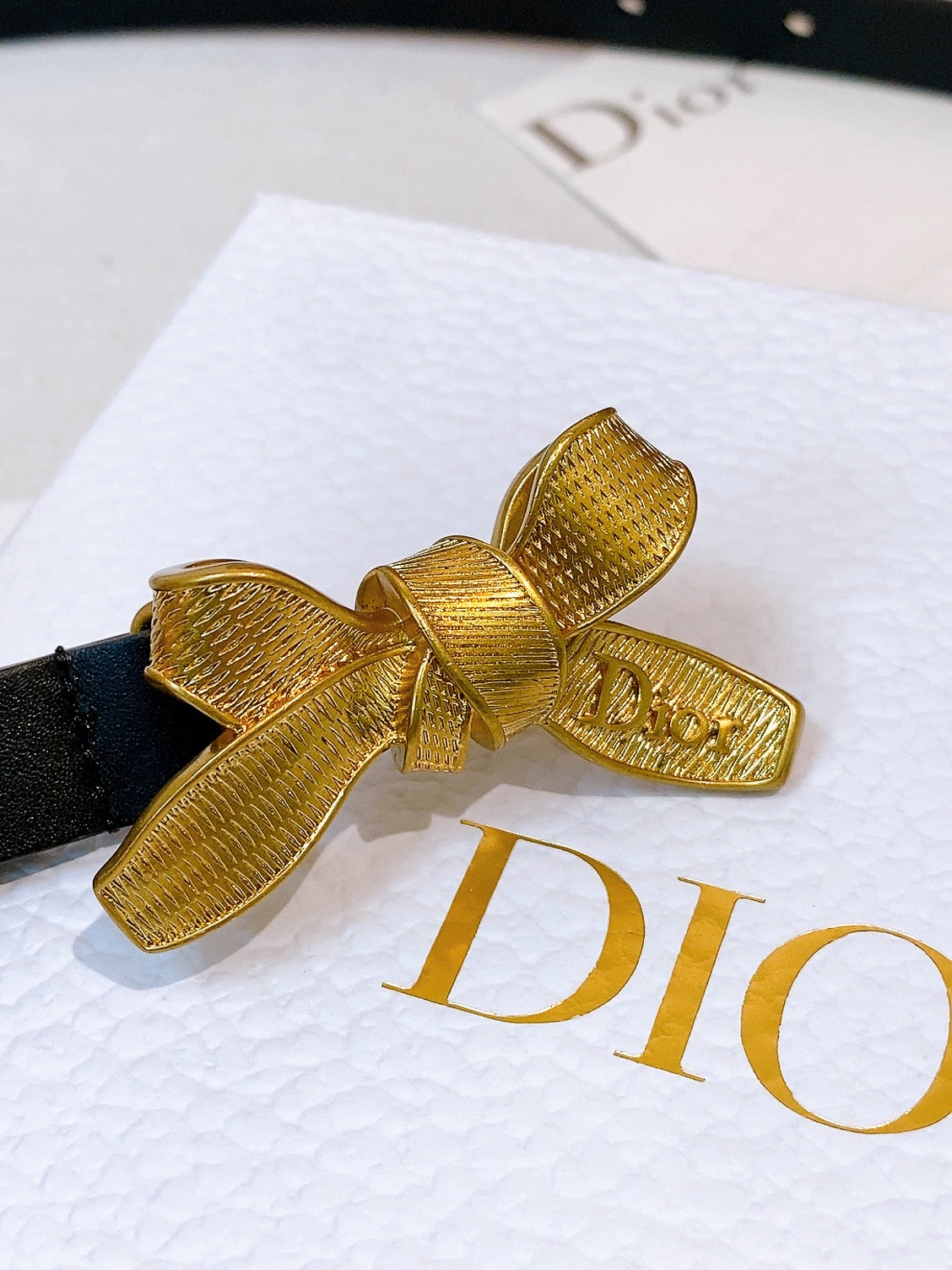 DIOR 26S BELT 15 MM IN BLACK CALFSKIN 657720
