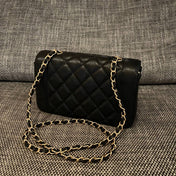 CHANEL 26S FLAP SHOULDER BAG 22 IN BLACK CAVIAR CALFSKIN GOLD HARDWARE