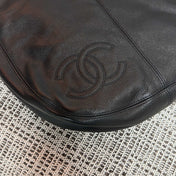 CHANEL 26S LARGE HOBO BAG 33 IN BLACK LAMBSKIN TORTOISE RESIN CHAIN