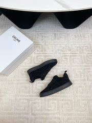 TRAINER SNEAKER IN BLACK SUEDE