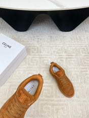 TRAINER SNEAKER IN RUSSET BROWN SUEDE