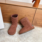 BALENCIAGA 25S ALASKA ANKLE BOOTS IN DEEP CHESTNUT BROWN SUEDE