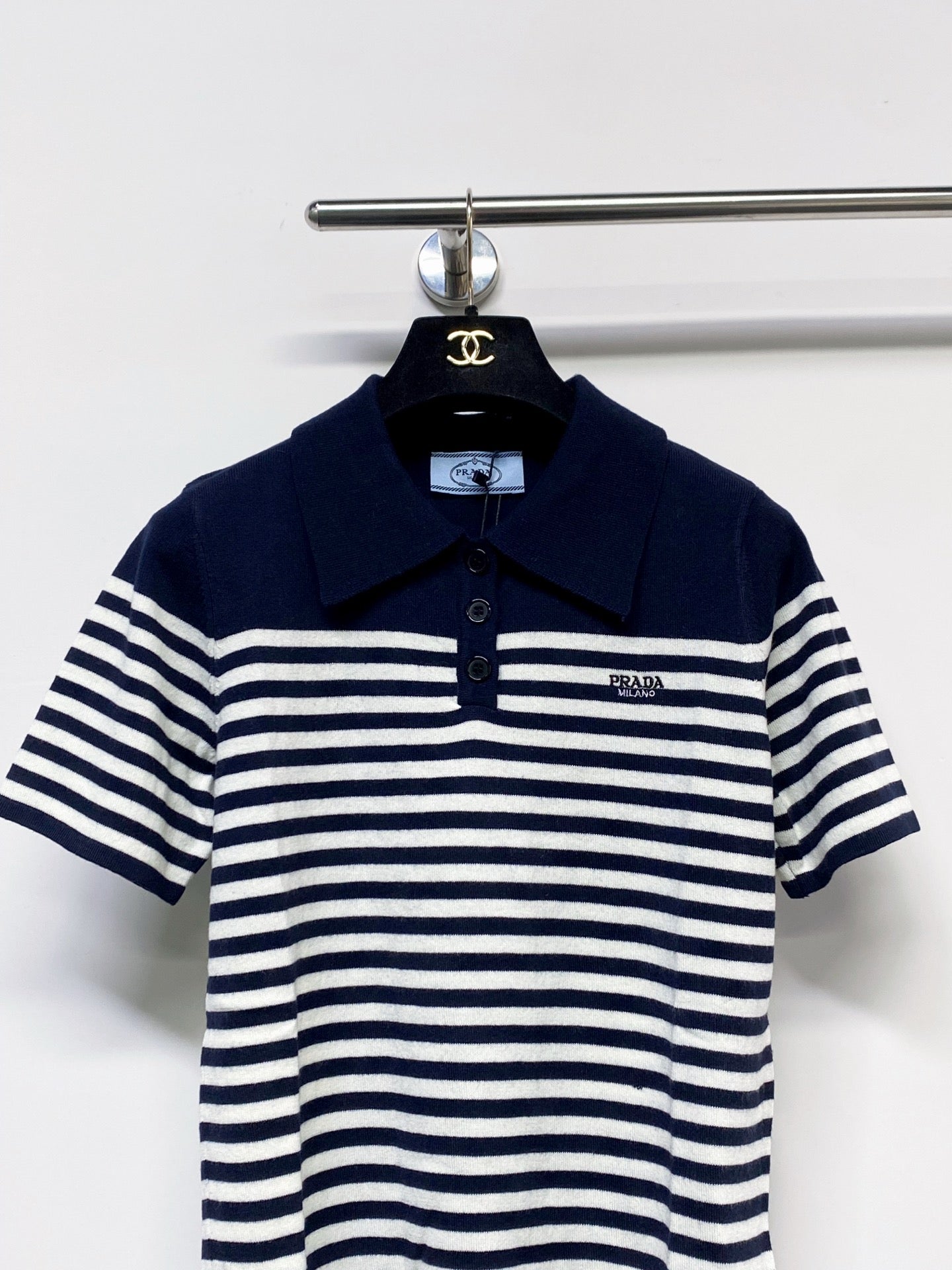 PRADA 26S SHORT SLEEVED POLO SHIRT 742