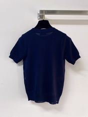 CHANEL 26S SHORT-SLEEVE KNIT TOP STYLE 1087