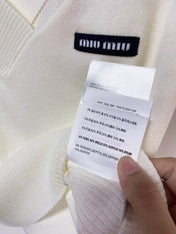 MIUMIU 26S SHORT-SLEEVED SWEATER STYLE 1144