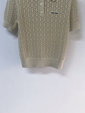 MIUMIU 26S SHORT-SLEEVED KNIT POLO SHIRT STYLE 1137