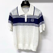 LOEWE 26S SHORT SLEEVE KNIT POLO TOP 493