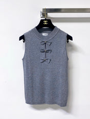 CHANEL 26S KNIT SLEEVELESS TOP STYLE 1208