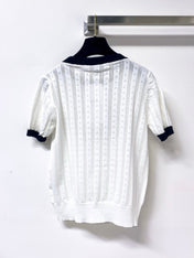 CHANEL 26S SHORT-SLEEVE KNIT TOP STYLE 1170
