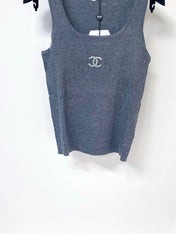 CHANEL 26S KNITTED SLEEVELESS TOP STYLE 1174