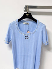 MIUMIU 26S SHORT SLEEVE T-SHIRT 1246