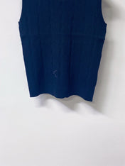 VALENTINO 26S SLEEVELESS CABLE-KNIT TOP 456