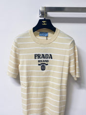 PRADA 26S SHORT-SLEEVE KNIT T-SHIRT 1013