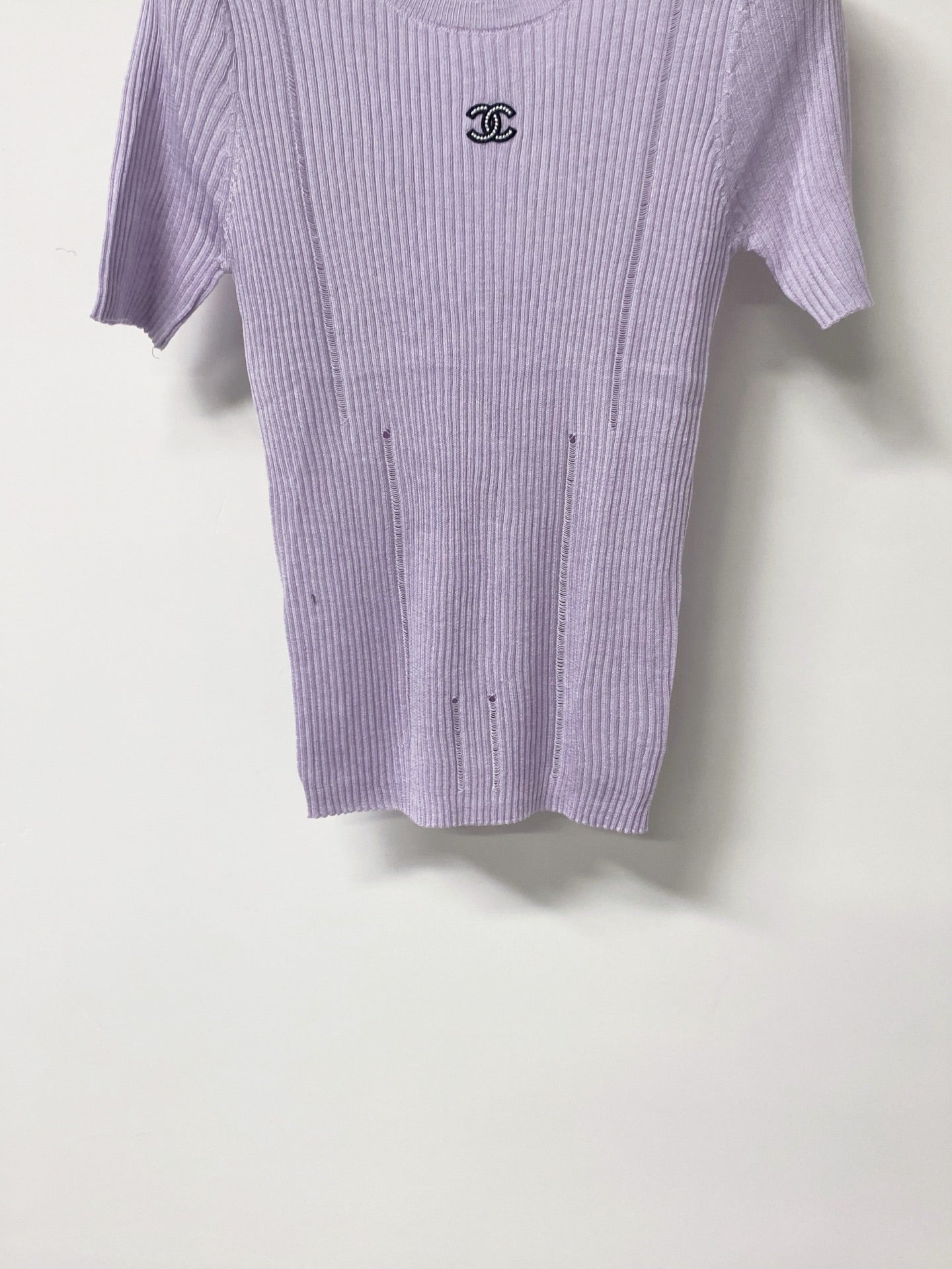 CHANEL 26S SHORT-SLEEVE KNIT TOP 1305