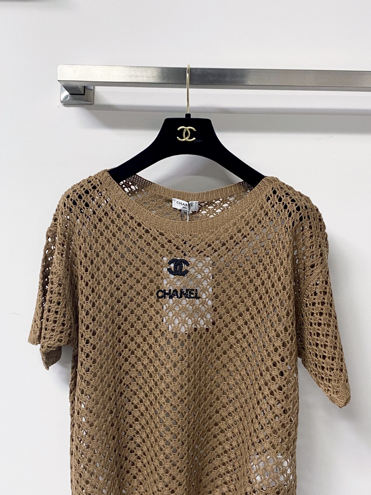 CHANEL 26S SHORT-SLEEVE KNIT TOP 1307