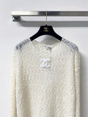 CHANEL 26S BOUCLE KNIT SWEATER 1290