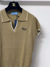 PRADA 26S SHORT-SLEEVE KNIT TOP STYLE 947