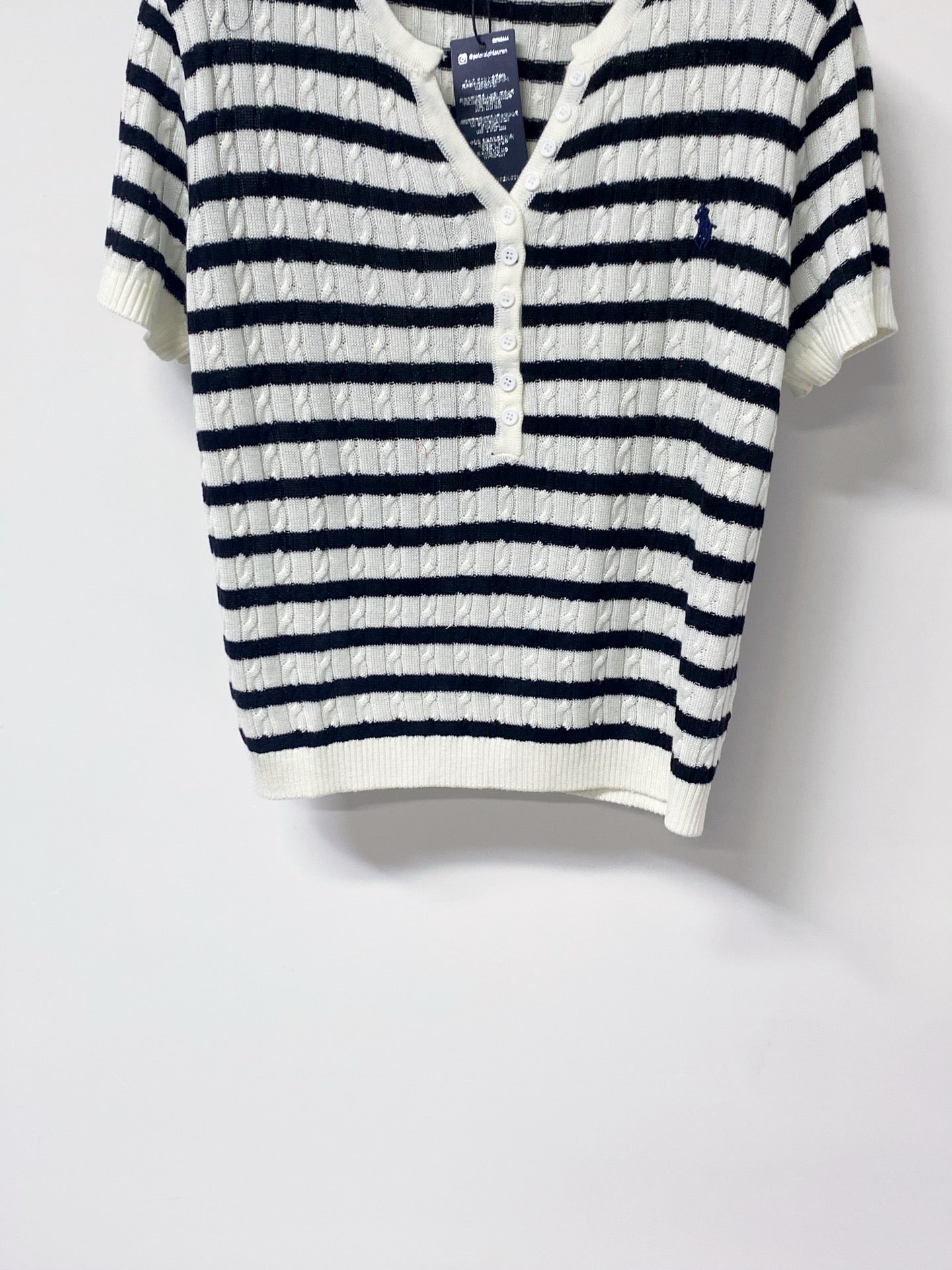 RALPH LAUREN 26S SHORT SLEEVE KNIT TOP 363