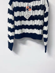 LOEWE 26S OPEN-KNIT STRIPED SWEATER 571