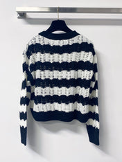 LOEWE 26S OPEN-KNIT STRIPED SWEATER 571