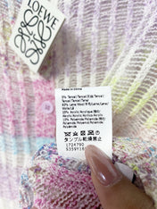 LOEWE 26S PASTEL OPEN-KNIT CARDIGAN 568