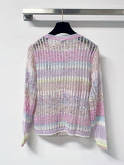LOEWE 26S PASTEL OPEN-KNIT CARDIGAN 568