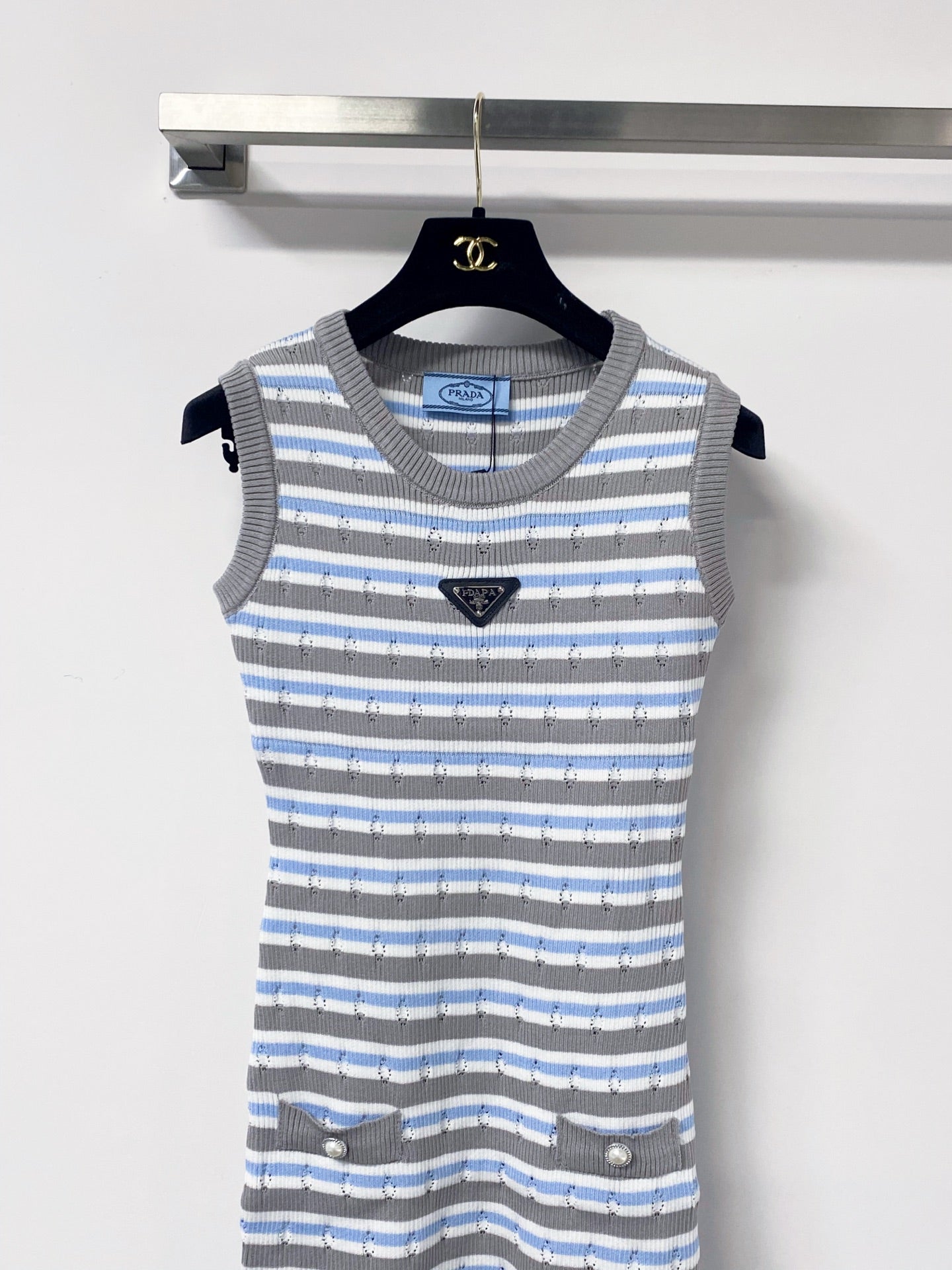PRADA 26S SLEEVELESS KNIT DRESS STYLE 924