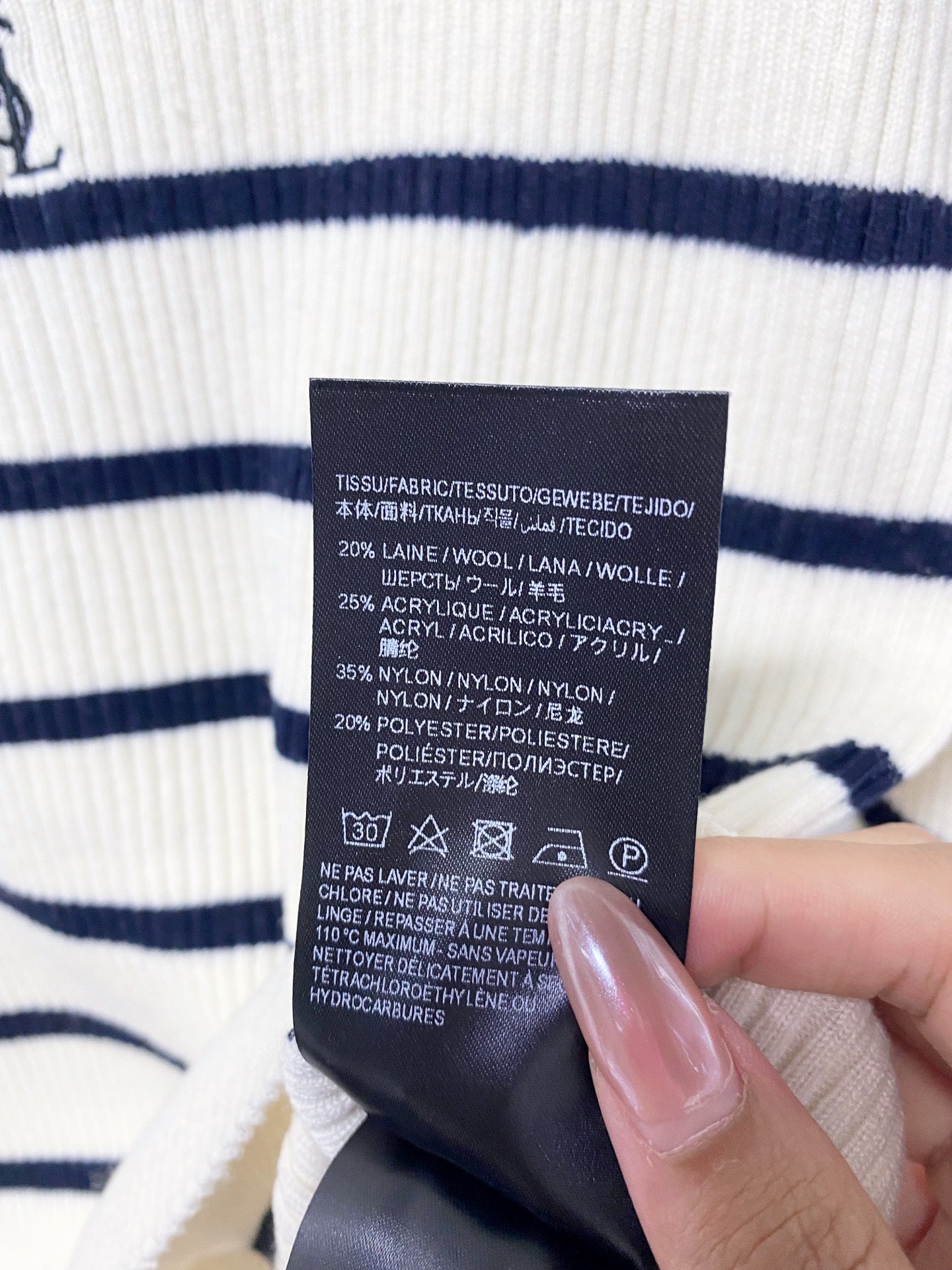 YSL 26S LONG-SLEEVE KNIT TOP 506