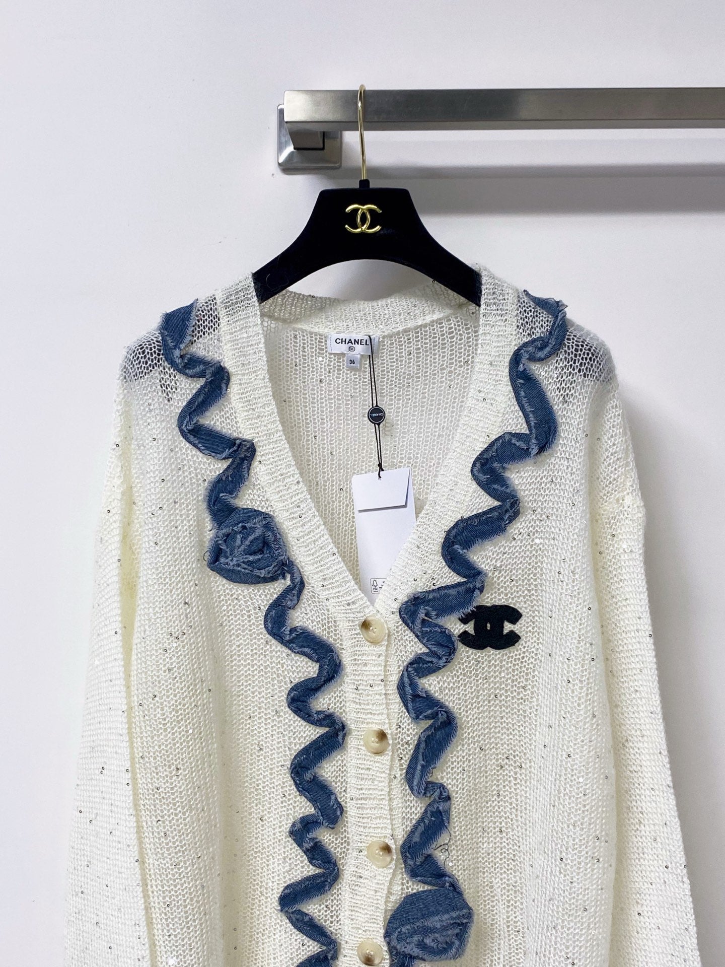 MIUMIU 26S OPEN-KNIT CARDIGAN 1456