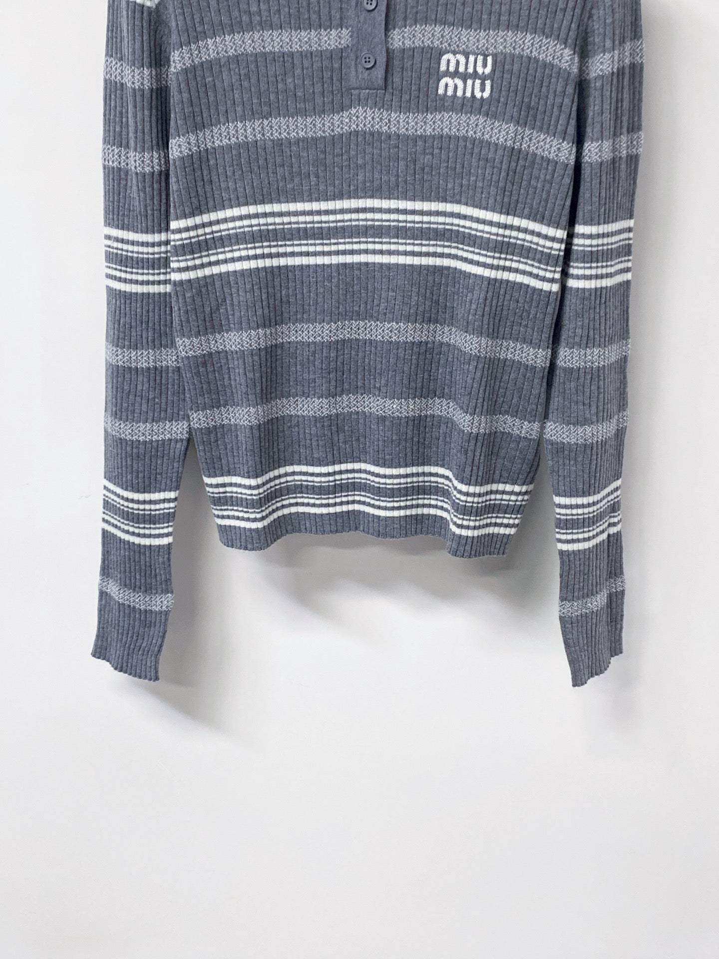 MIUMIU 26S KNIT POLO SWEATER 1469