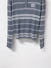 MIUMIU 26S KNIT POLO SWEATER 1469