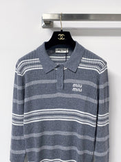 MIUMIU 26S KNIT POLO SWEATER 1469