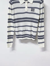 MIUMIU 26S KNIT POLO SWEATER 1468