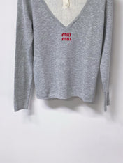 MIUMIU 26S KNIT POLO SWEATER 1466