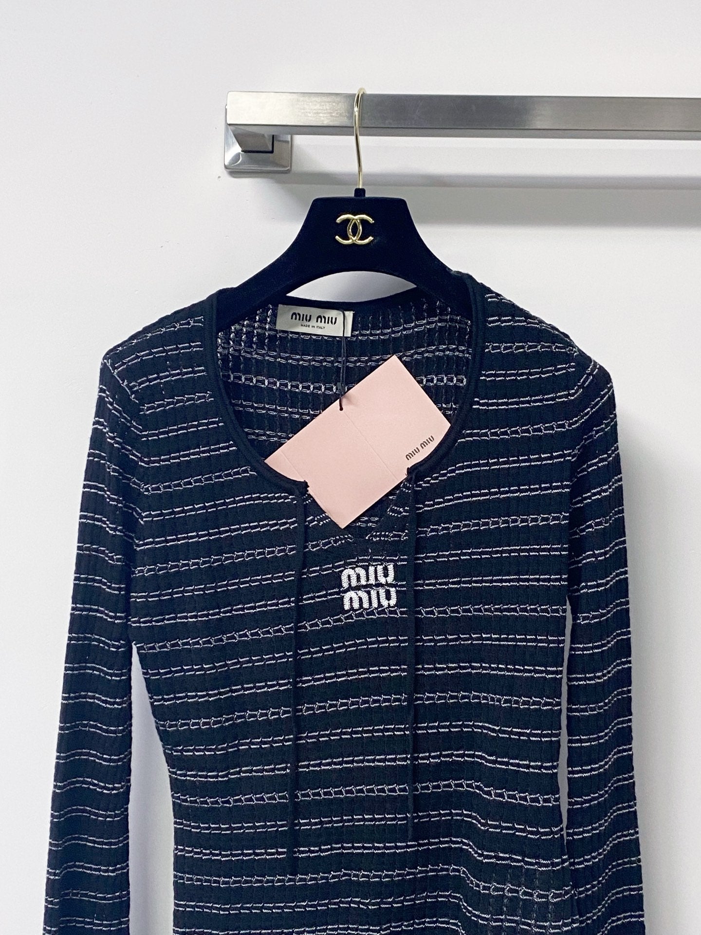 MIUMIU 26S LONG-SLEEVE KNIT TOP 1440